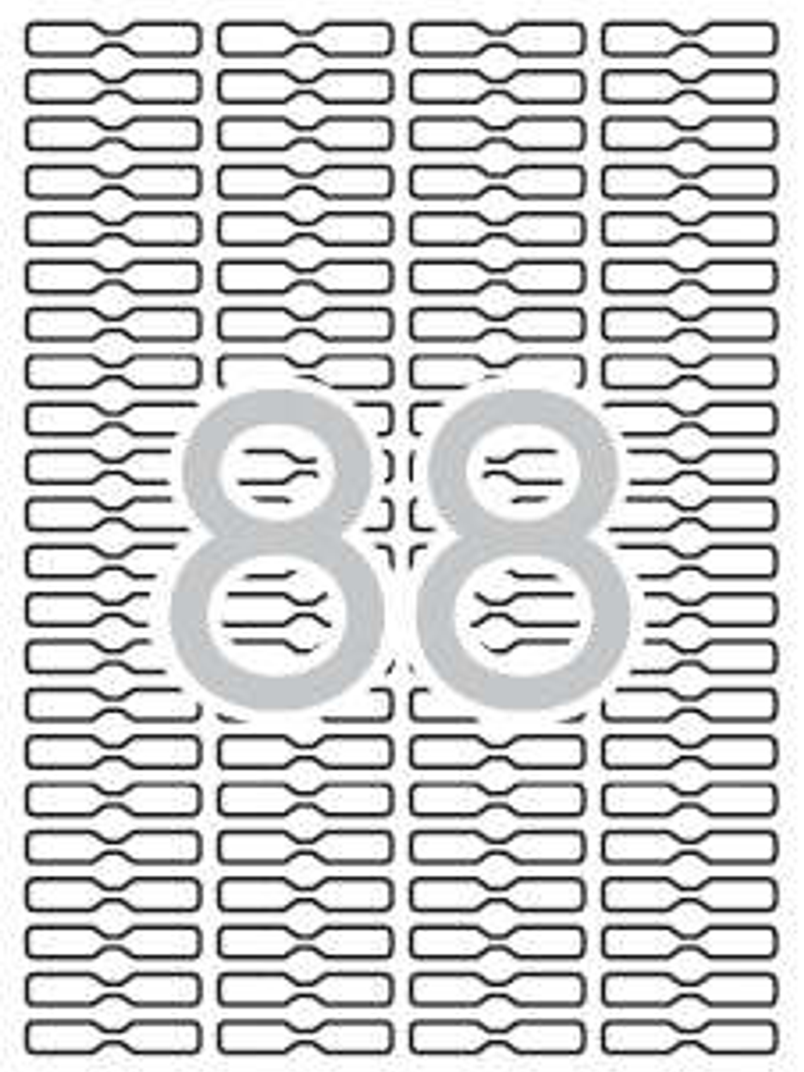 Apli Etiquetas Blancas Removibles Joyeria 45.0 x 8.0mm 25 Hojas 1