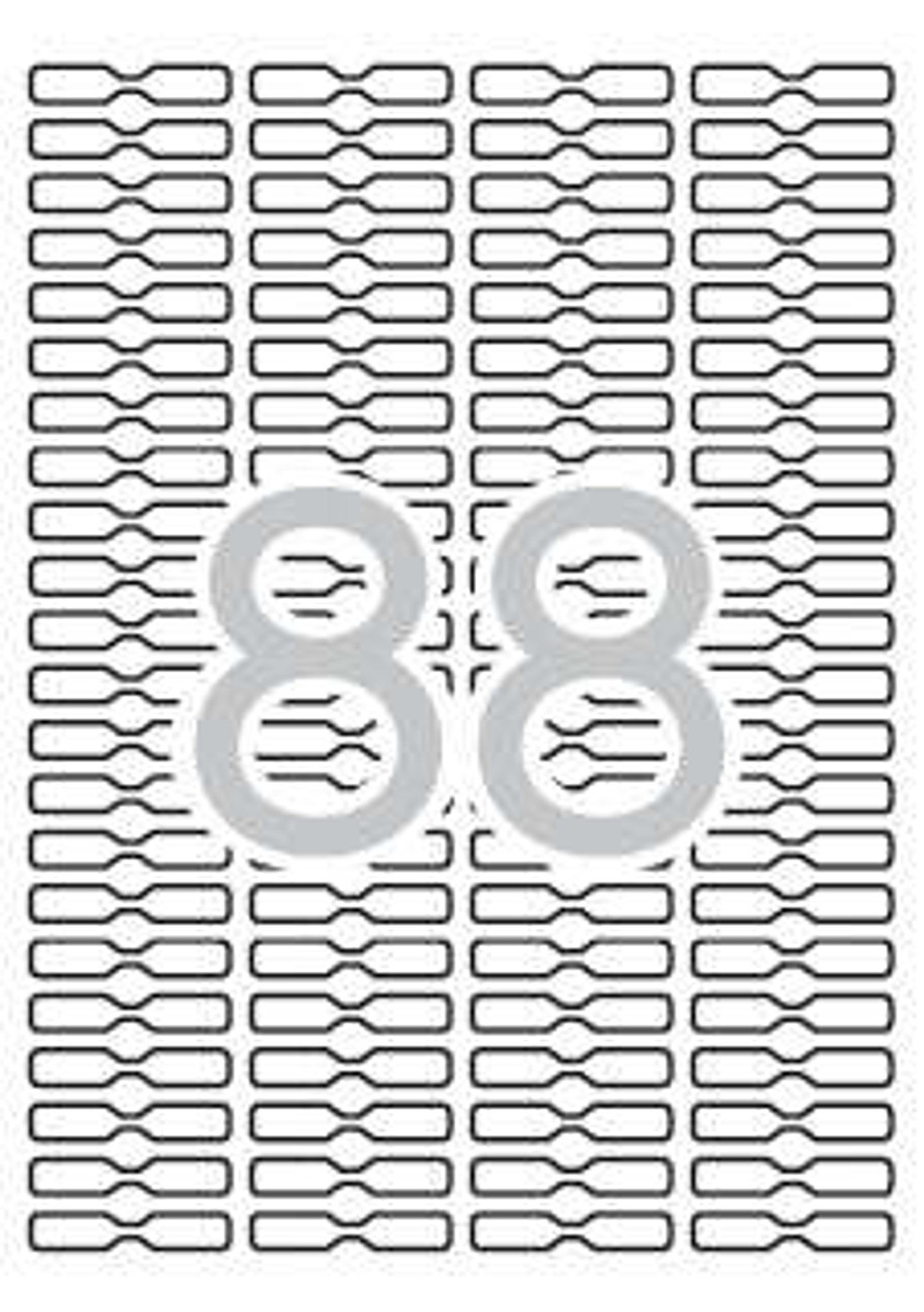 Apli Etiquetas Blancas Removibles Joyeria 45.0 x 8.0mm 25 Hojas 1