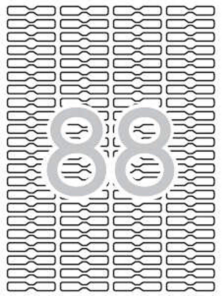 Apli Etiquetas Blancas Removibles Joyeria 45.0 x 8.0mm 25 Hojas 1