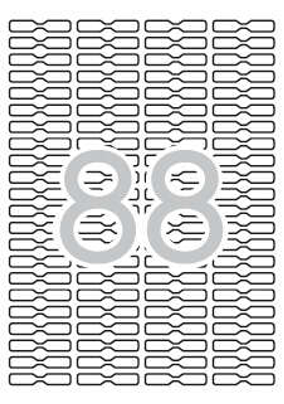 Apli Etiquetas Blancas Removibles Joyeria 45.0 x 8.0mm 25 Hojas 1