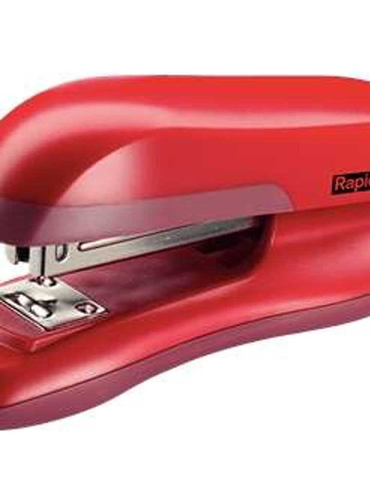 Rapid F16 Grapadora de Sobremesa - Hasta 30 Hojas - Grapado Abierto, Cerrado y Clavado - Color Rojo 1