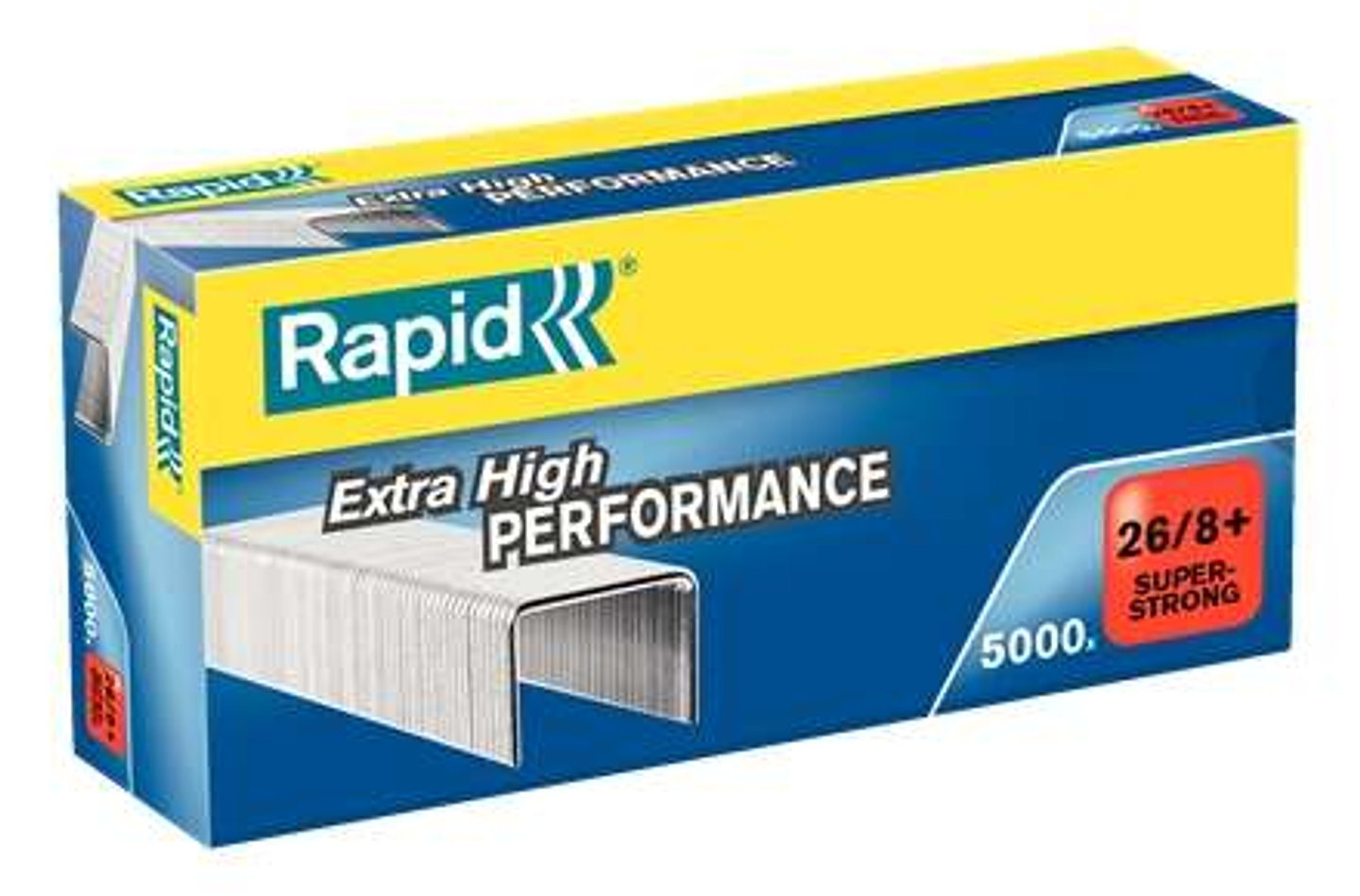 Rapid Super Strong Caja de 5000 Grapas 26/8+ - Hasta 50 Hojas - Alambre Galvanizado Superreforzado - Patilla de 8,5mm 1