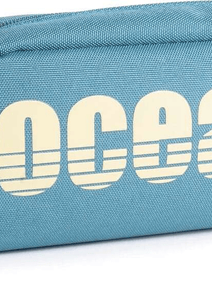 Oceans Wave California Estuche de 1 Cremallera - Tirador Ergonomico - Color Azul