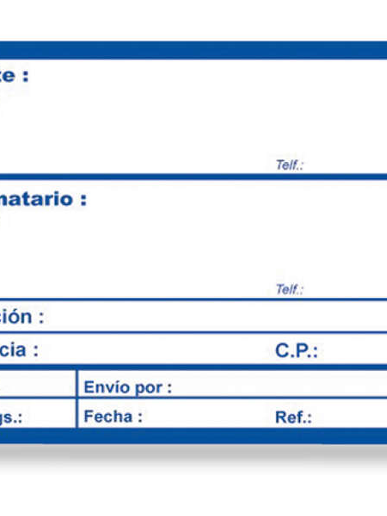 Apli Rollo de 200 Etiquetas para Envio con Texto Preimpreso - Tamaño 109x82mm - Color Blanco/Azul 1