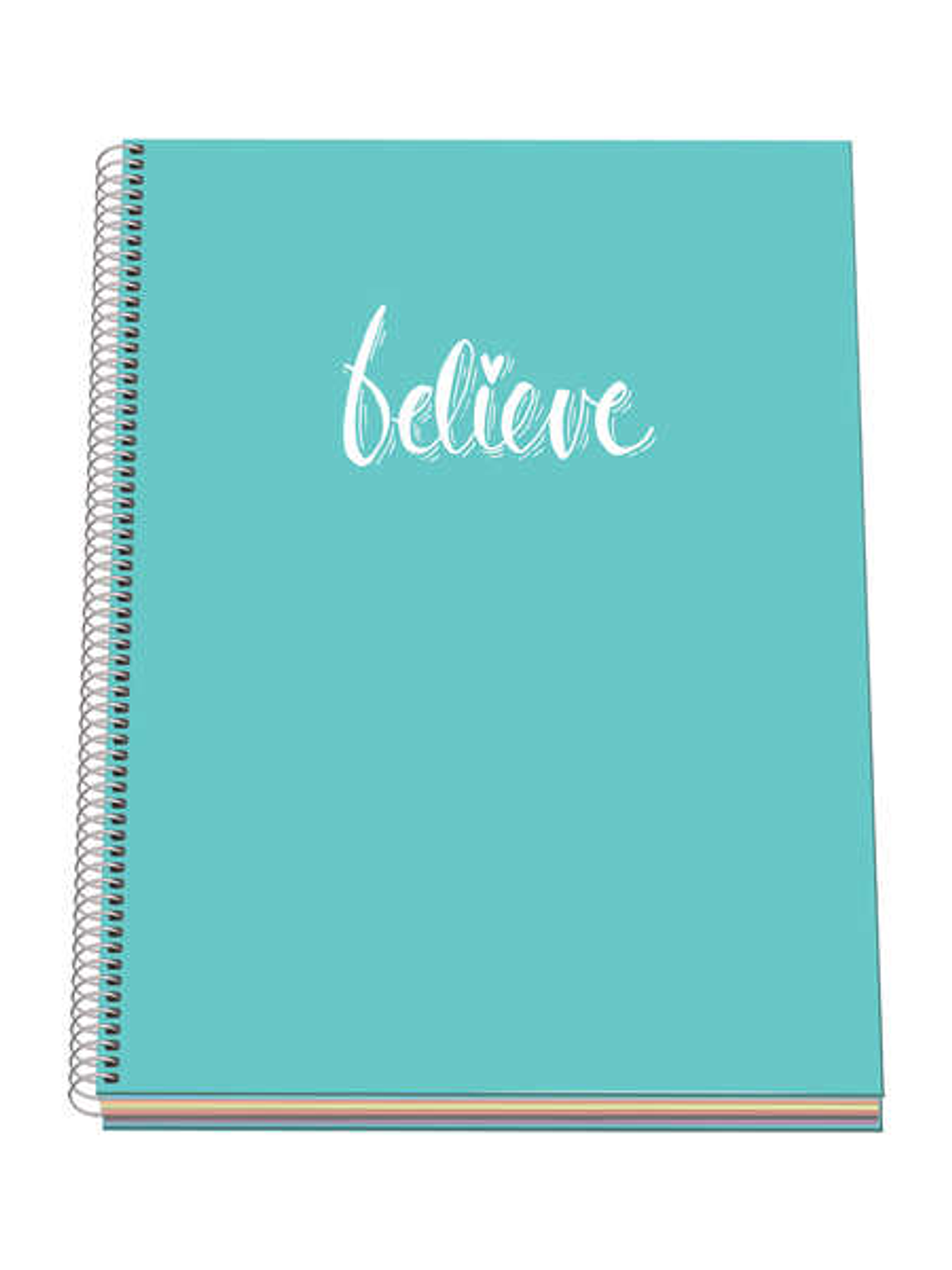 Dohe Serie Pastel Cuaderno con Espiral - Tamaño A4 de 100 Hojas 90gr - Hojas Microperforadas con 4 Taladros - Cuadricula 5mm - Color Verde Pastel 1