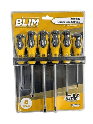 Blim Juego 6 Piezas Destornilladores con Soporte