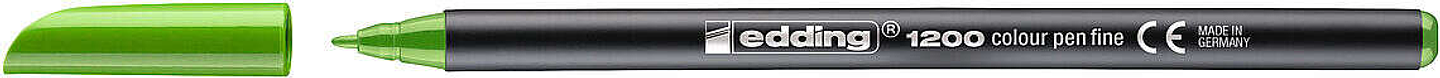 Edding 1200 Rotulador - Punta Redonda - Trazo 1mm - Tinta con Base de Agua - Color Verde Claro 1