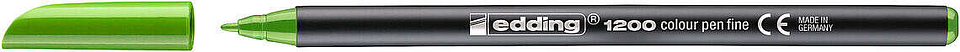 Edding 1200 Rotulador - Punta Redonda - Trazo 1mm - Tinta con Base de Agua - Color Verde Claro 1