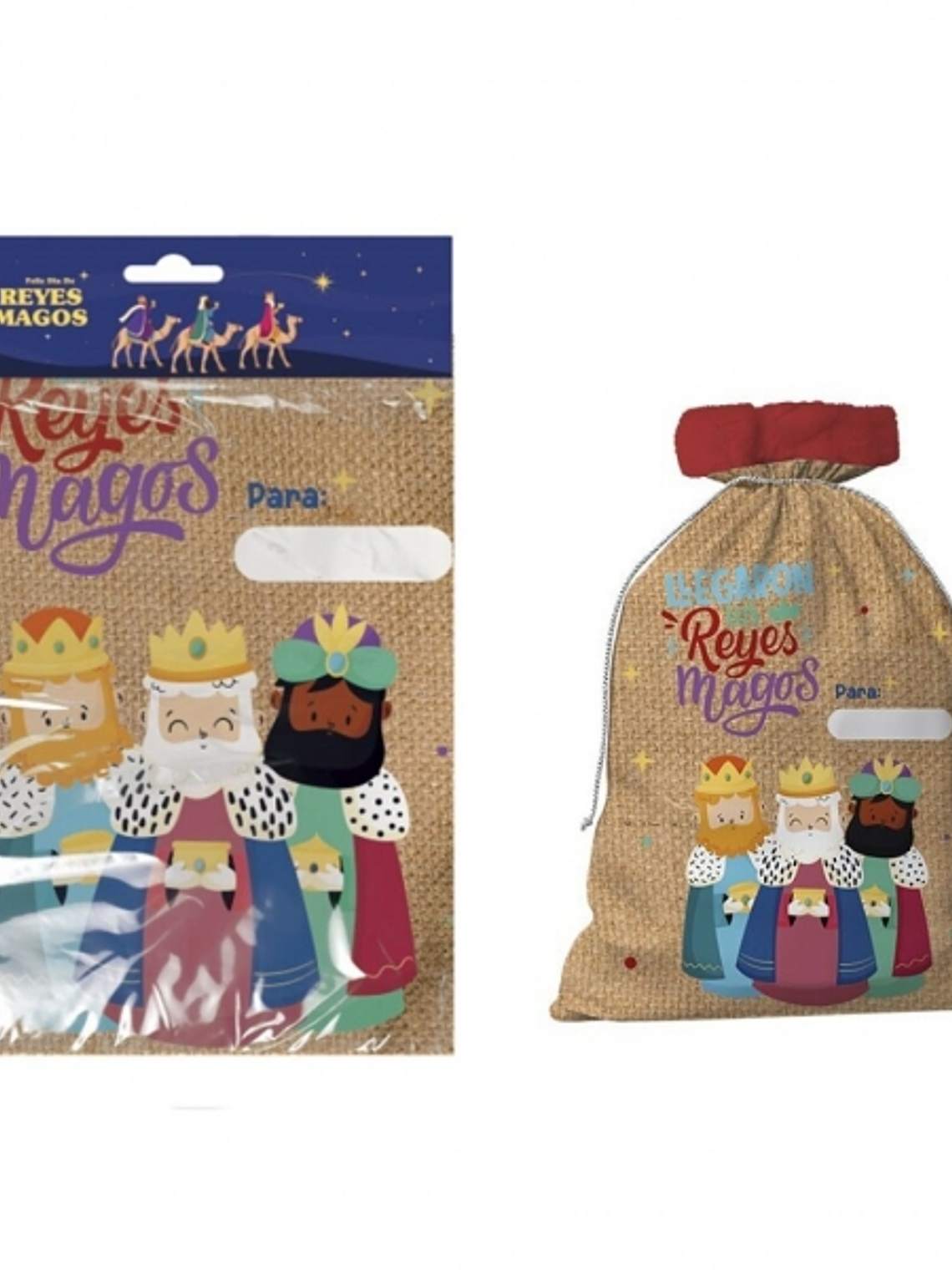 Bismark Saco para Regalos con Diseño de Reyes Magos - Etiqueta para Personalizarlo 1
