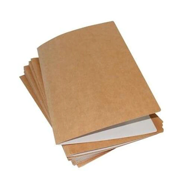 Mariola Pack de 50 Subcarpetas Kraft- Blanco 240gr - Formato Folio - Ranura para Fastener - Color Marron/Blanco
