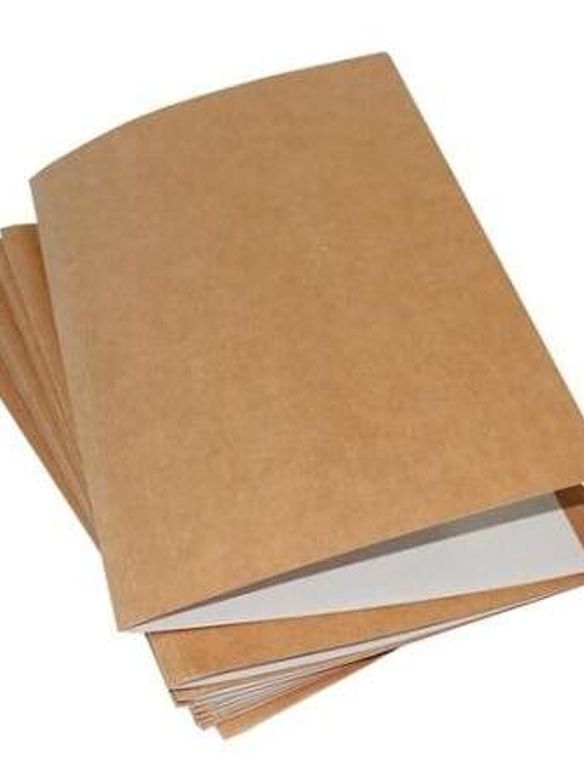 Mariola Pack de 50 Subcarpetas Kraft- Blanco 240gr - Formato Folio - Ranura para Fastener - Color Marron/Blanco 1