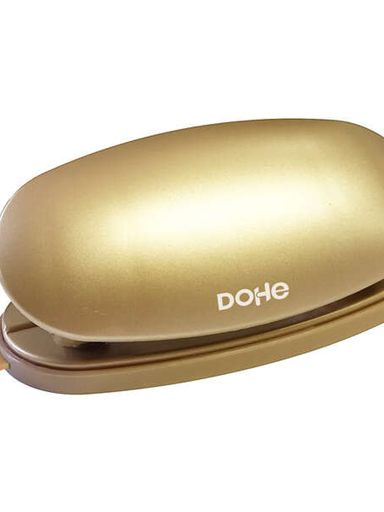 Dohe Taladro de Sobremesa - Capacidad de Taladro hasta 16 Hojas - Plastico de Primera Calidad - Resistente - Guia para Regular Tamaño de Papel - Cubet 1