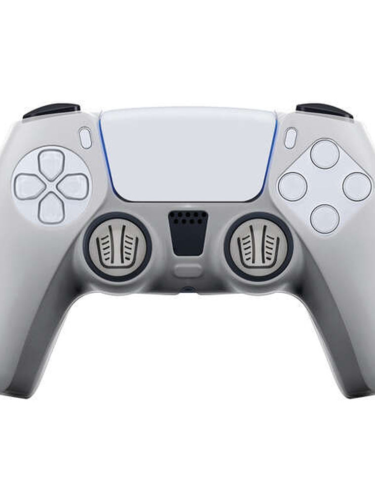 FR-TEC Funda de Silicona Transparente + Grips para Dualsense PS5 - Proteccion sin Alterar el Aspecto - Mejora el Agarre y Evita Manos Sudorosas - Incl 1