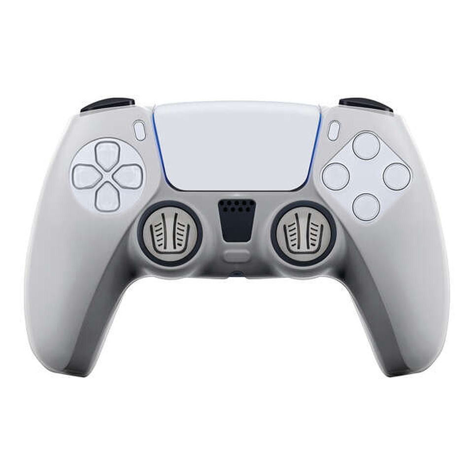 FR-TEC Funda de Silicona Transparente + Grips para Dualsense PS5 - Proteccion sin Alterar el Aspecto - Mejora el Agarre y Evita Manos Sudorosas - Incl 1