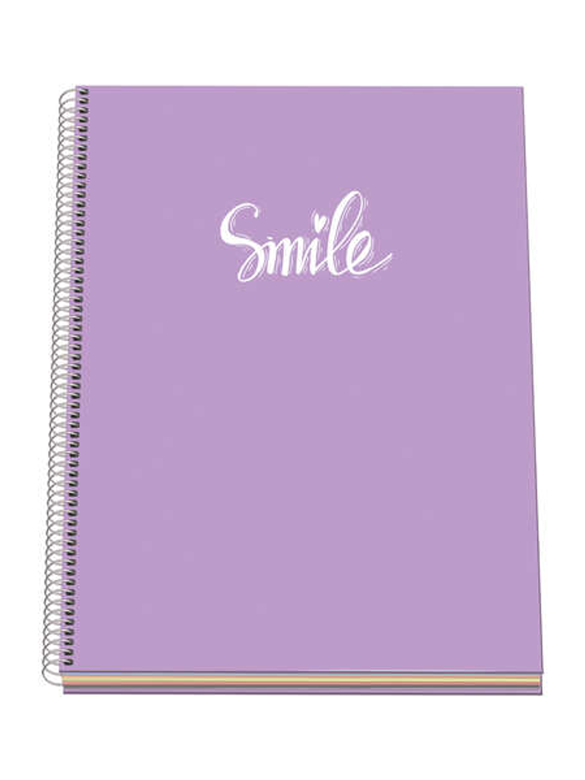 Dohe Serie Pastel Cuaderno con Espiral - Tamaño A4 de 100 Hojas 90gr - Hojas Microperforadas con 4 Taladros - Cuadricula 5mm - Color Morado Pastel 1