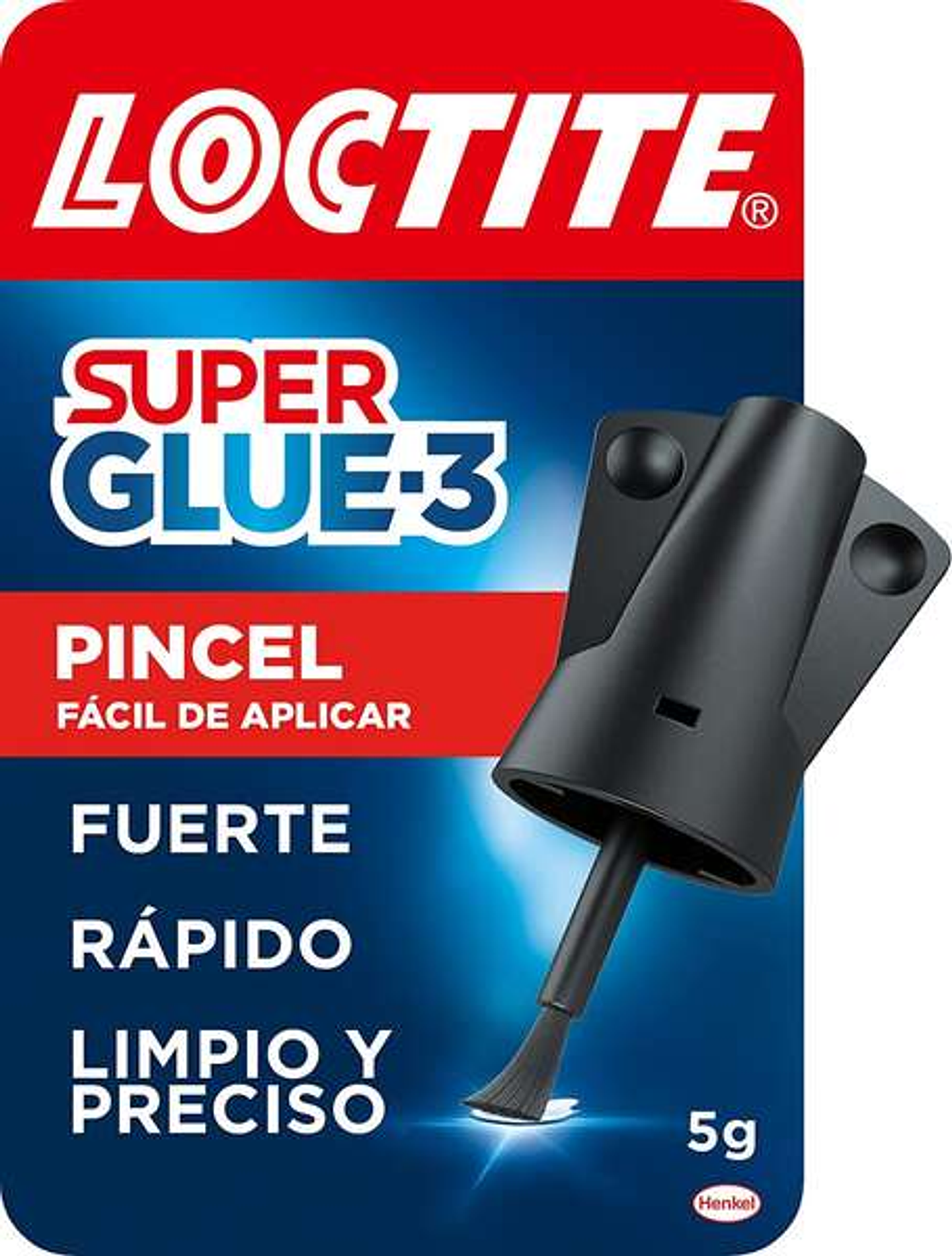 Loctite Super Glue-3 Pincel 5gr - Adhesivo Universal Triple Resistencia - Fuerza y Uso Instantaneo - 2640969/2046283/2640782/2641844 1