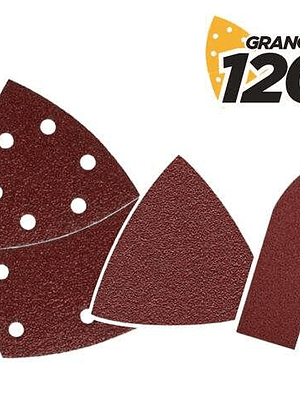 Blim Pack de 9 Lijas con Velcro para Lijadora BL0137 - Grano 120 - 3 Formatos