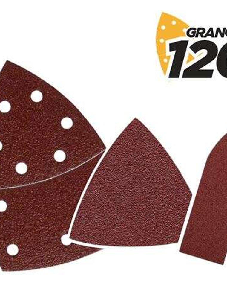 Blim Pack de 9 Lijas con Velcro para Lijadora BL0137 - Grano 120 - 3 Formatos 1