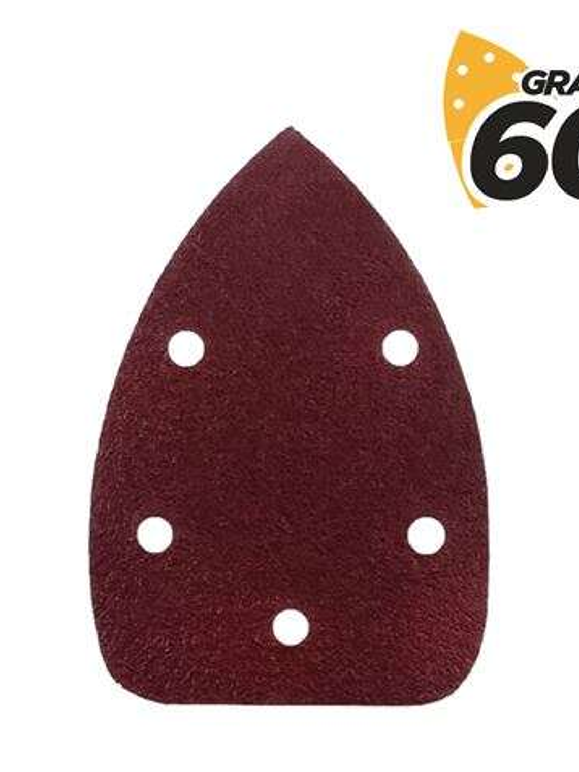 Blim Pack de 10 Lijas con Velcro para Lijadora BL0124 - Grano 60 - Formato Triangular 1