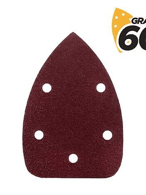 Blim Pack de 10 Lijas con Velcro para Lijadora BL0124 - Grano 60 - Formato Triangular