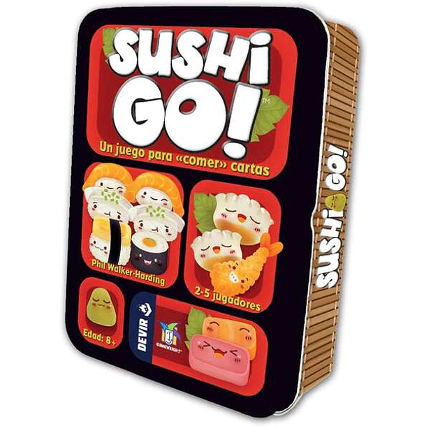 Sushi Go Juego de Cartas - Tematica Gastronomia/Oriental - De 2 a 5 Jugadores - A partir de 10 Años - Duracion 15min. aprox.