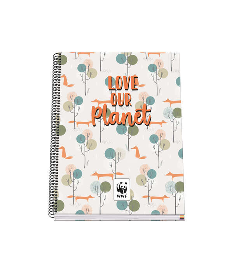 Dohe Cuaderno en Espiral de Tapa Dura A4 - 228x300mm - Cubierta Carton Forrado con Papel Impreso a Todo Color y Plastificado Brillo - Guardas Impresas