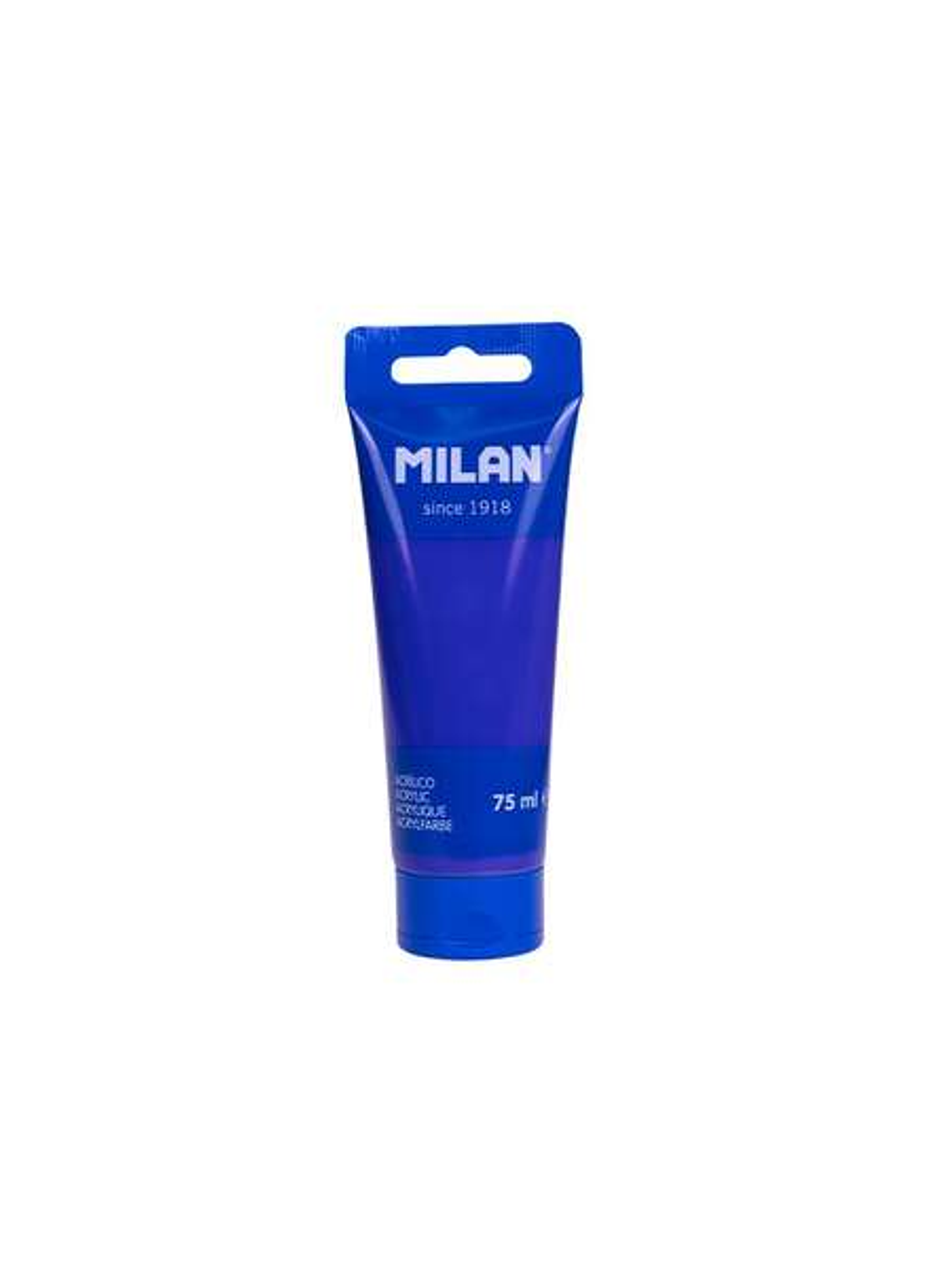 Milan Tubo de Pintura Acrilica 75ml - Pigmentos de Alta Calidad - Mezclable - Color Azul Marino 1