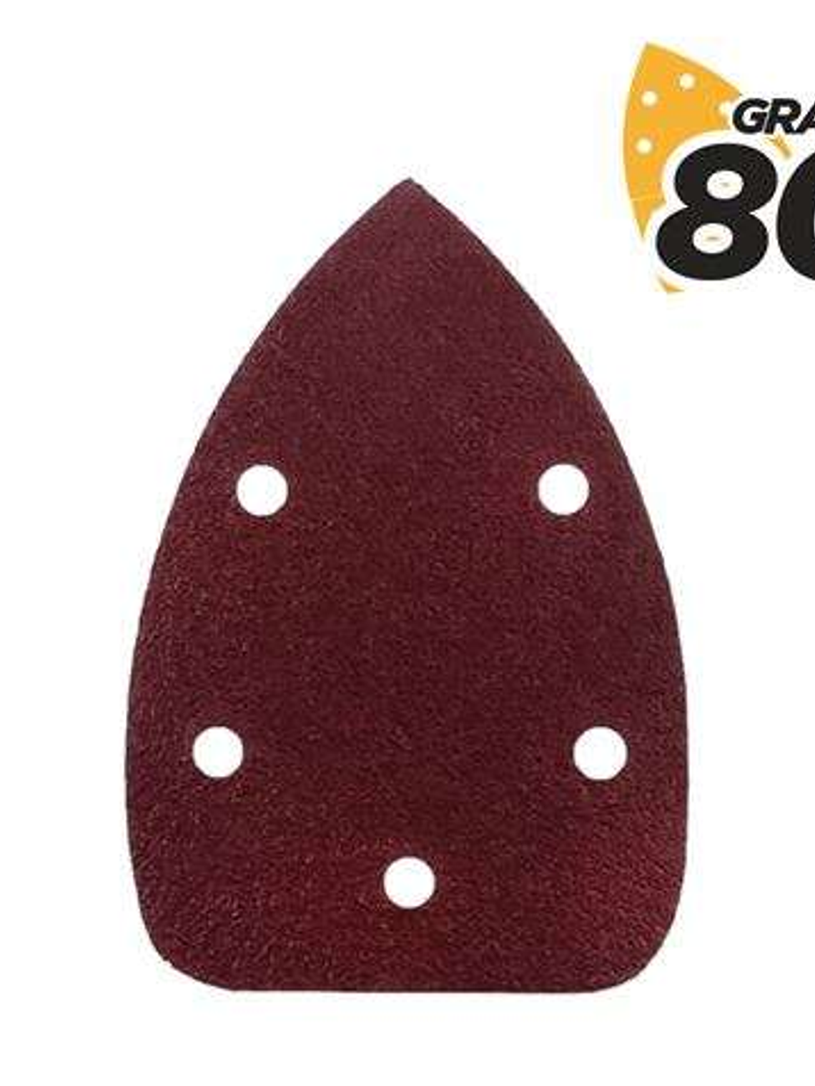 Blim Pack de 10 Lijas con Velcro para Lijadora BL0124 - Grano 80 - Formato Triangular 1