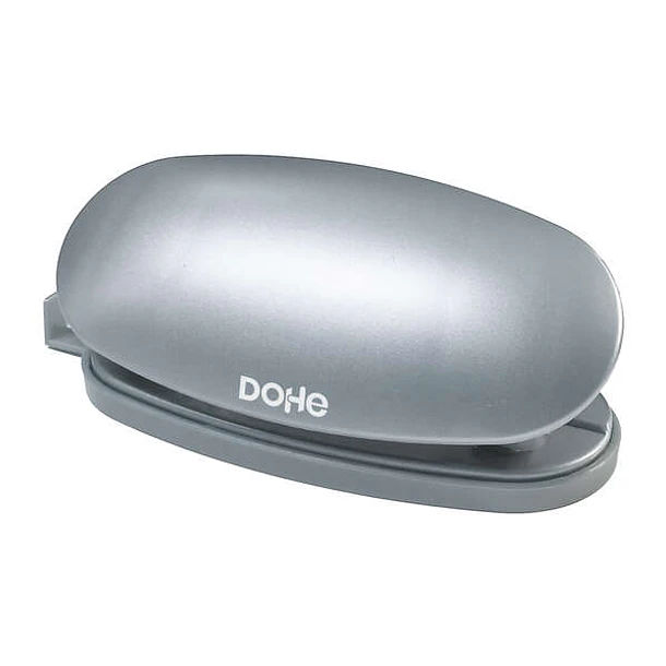 Dohe Taladro de Sobremesa Resistente - Capacidad de Taladro hasta 16 Hojas - Guia para Regular Tamaño de Papel - Cubeta para Residuos de Gran Capacida