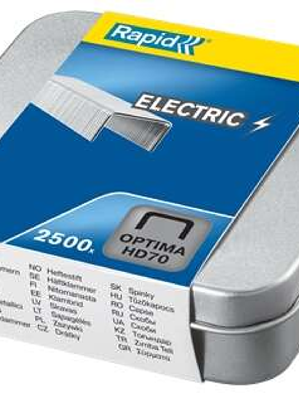 Rapid Optima HD70 Caja de 2500 Grapas HD70 - Hasta 70 Hojas - Acero de Alta Calidad 1