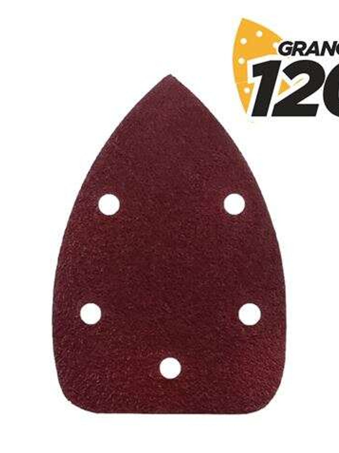 Blim Pack de 10 Lijas con Velcro para Lijadora BL0124 - Grano 120 - Formato Triangular 1