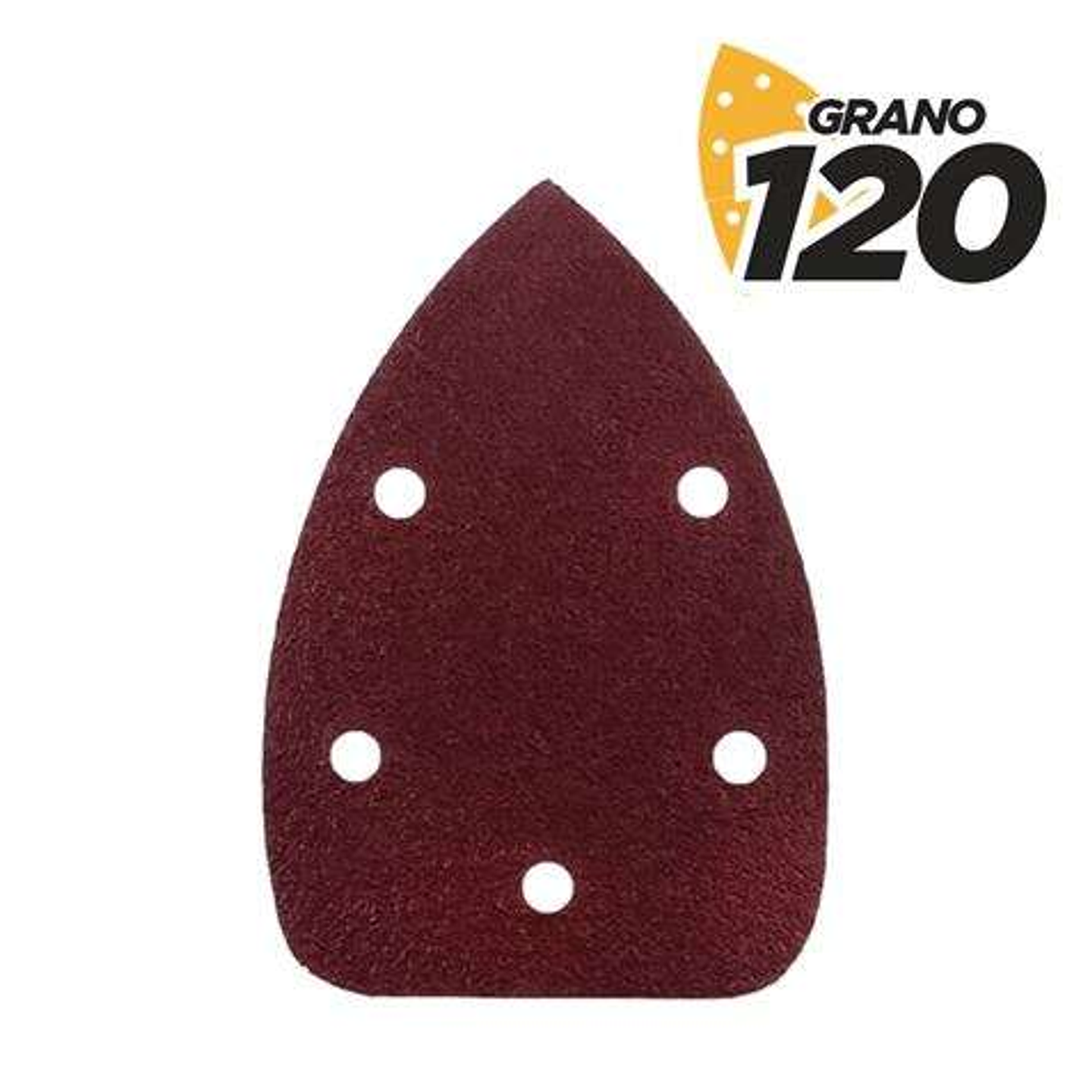 Blim Pack de 10 Lijas con Velcro para Lijadora BL0124 - Grano 120 - Formato Triangular 1