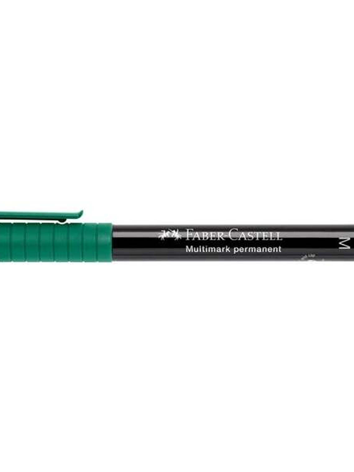 Faber-Castell Multimark Rotulador Permanente - Ancho de Trazo 1mm - Goma de Borrar Integrada - Resistente a la Luz y al Agua - Color Verde 1
