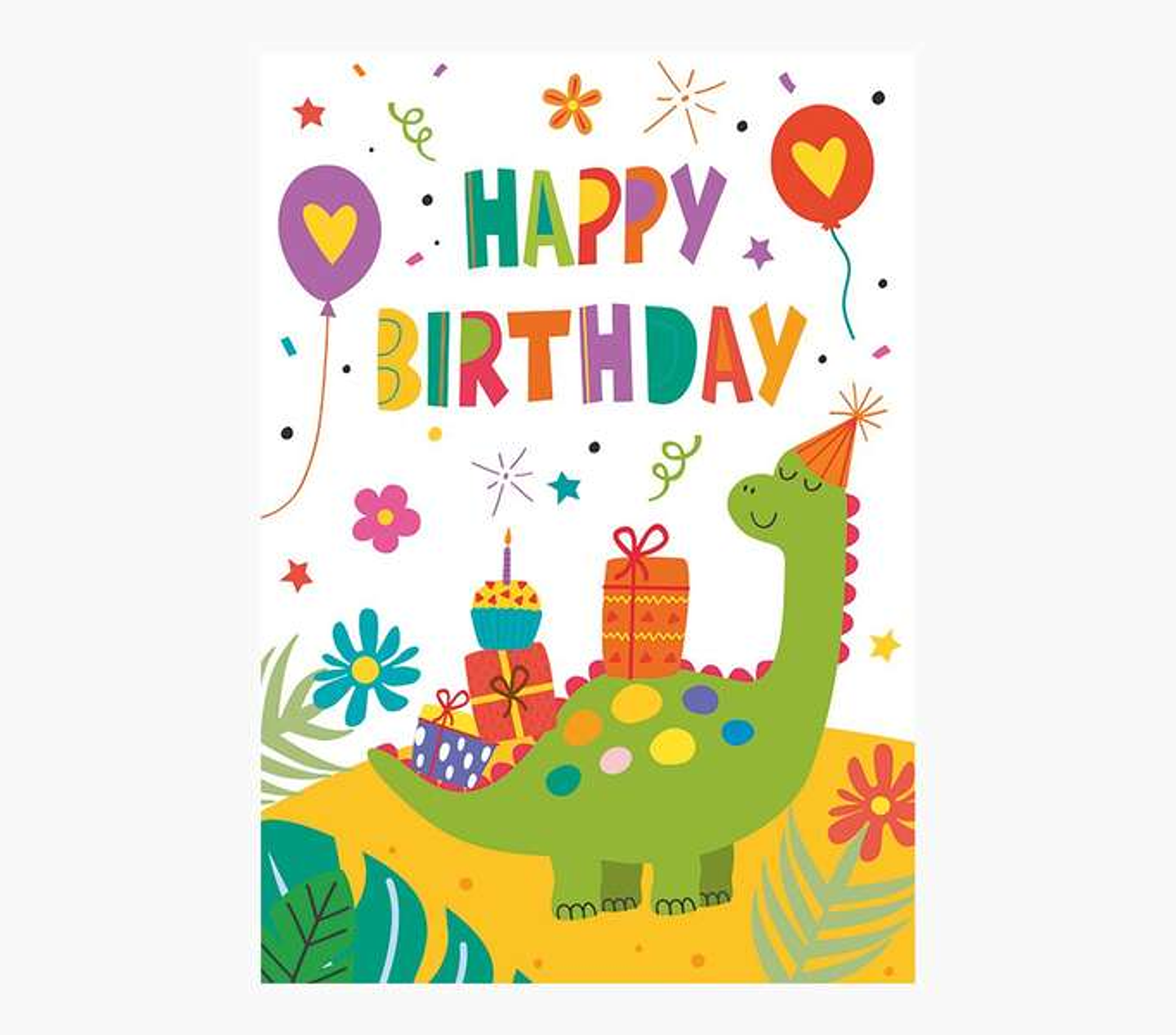 Pictura Tarjeta Zig-Zag - 15x22cm - Tematica Dinosaurios - Triptica sin Envoltorio - Incluye Sobre Blanco - Papel con Certificacion FSC 1