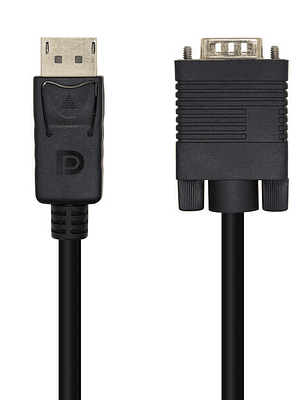 Aisens Cable Conversor Displayport a VGA - DP/M-VGA/M - 3.0m - Color Negro