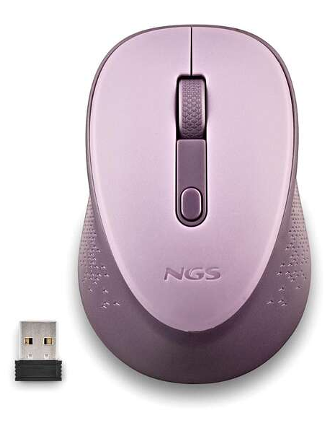 NGS Dew Lilac Raton Inalambrico USB 1600dpi - 3 Botones - Uso Diestro - Color Lila 1