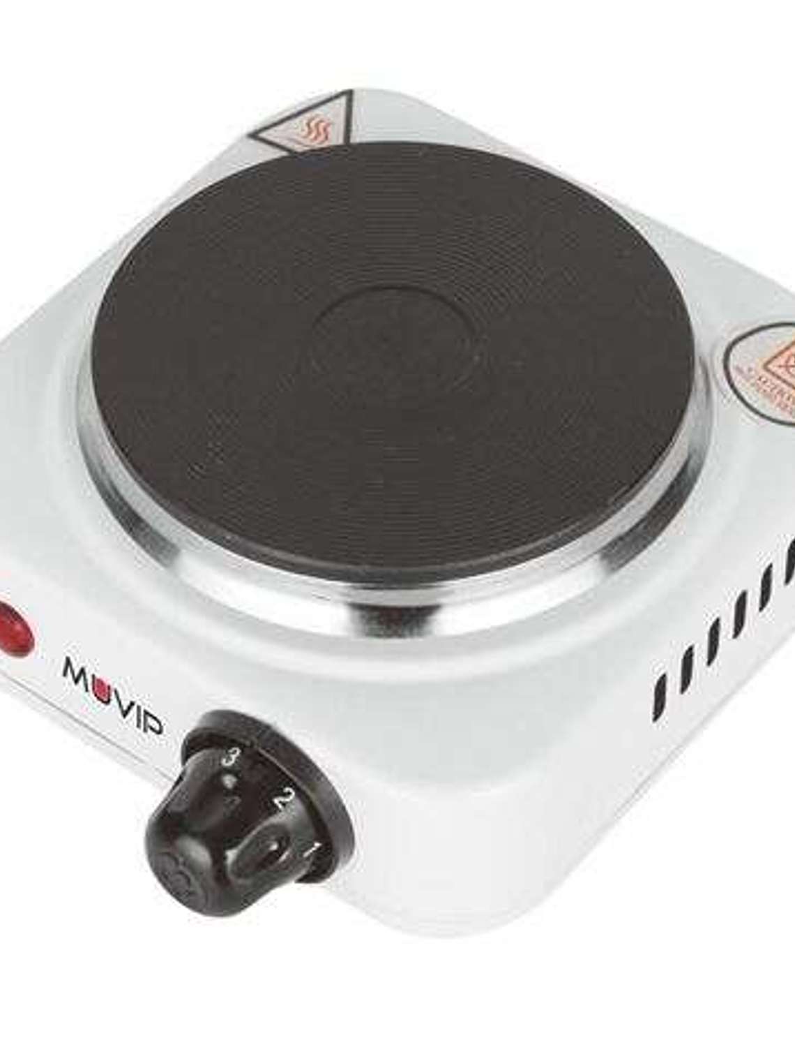 Muvip Cocina Electrica de 1 Placa 500W - 5 Niveles de Potencia - Termostato con Sistema de Seguridad 1