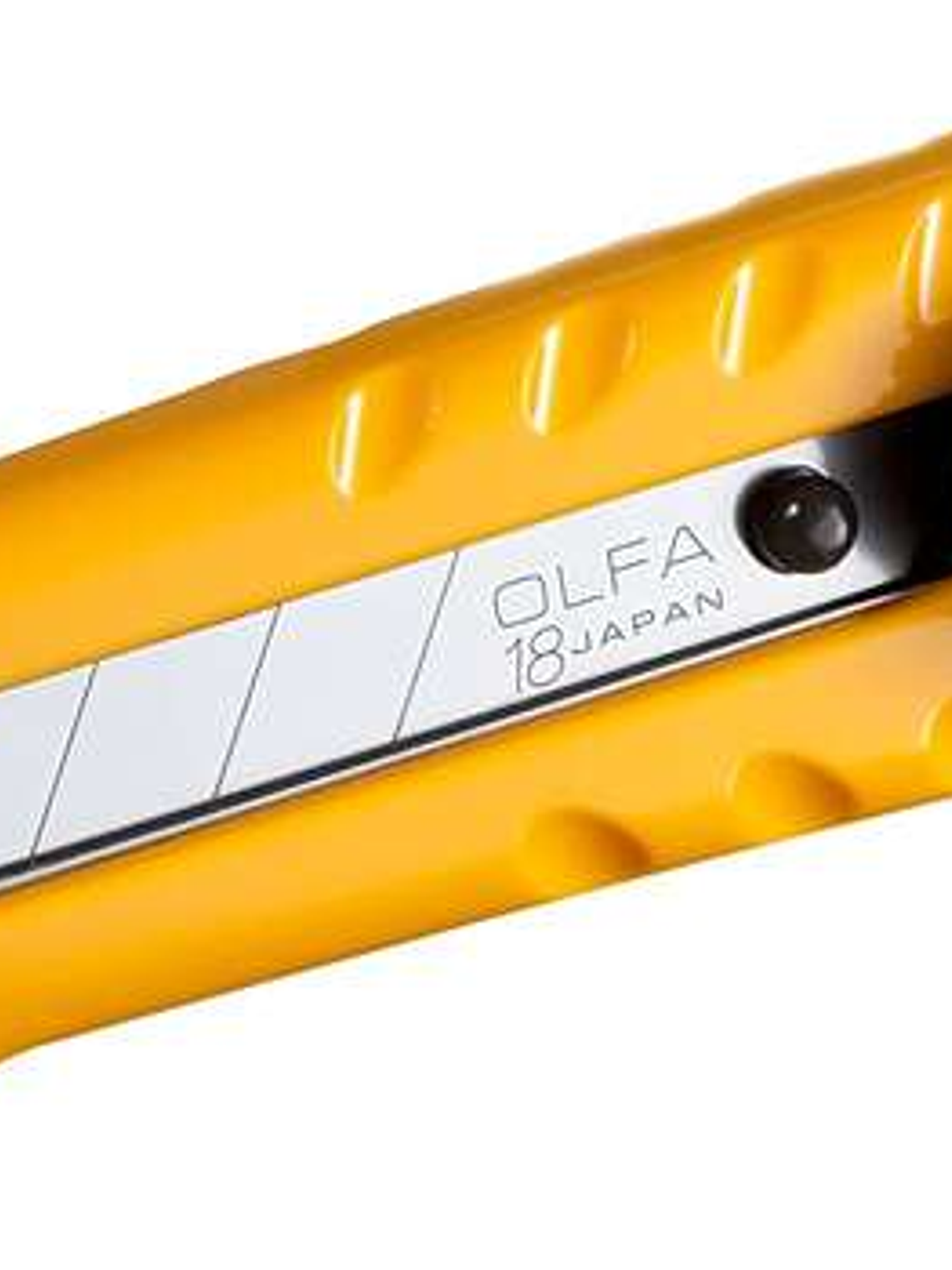 Olfa L-1 Cutter con Bloqueo de Trinquete - Empuñadura de Plastico - Canal de Acero Inoxidable 1