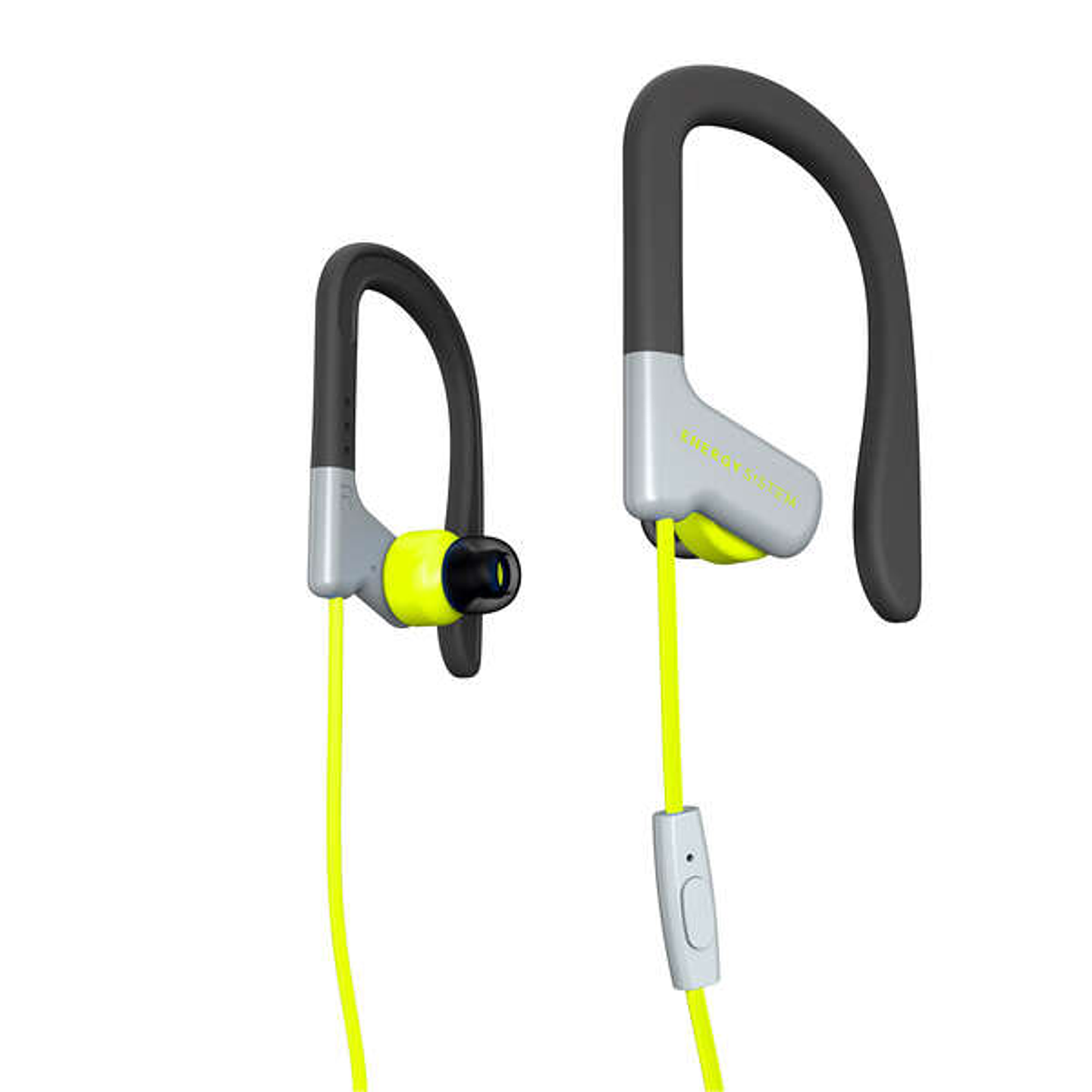 Energy Sistem Auriculares Sport 1 Microfono - Ajuste Seguro - Resistente al Sudor - Control de Conversacion - Microfono - Color Amarillo 1