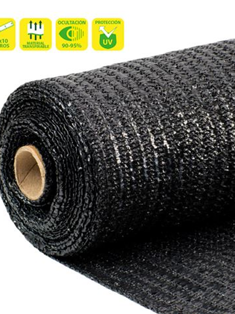 Sungarden Malla de Sombreo 1.5x10m - Color Negro 1