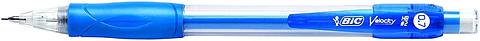 Bic Velocity Portaminas 0.7mm HB con Goma - Zona Grip - Larga Duracion - Cuerpo de Colores Surtidos