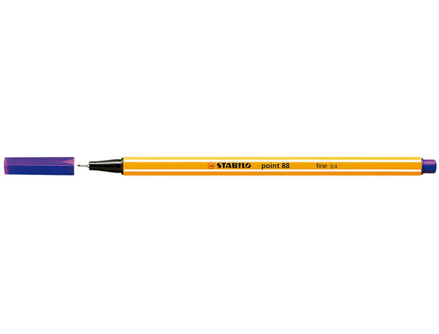 Stabilo Point 88 Rotulador de Punta Fina de Fibra - Trazo de 0.4 mm - Tinta con Base de Agua - Color Violeta 1
