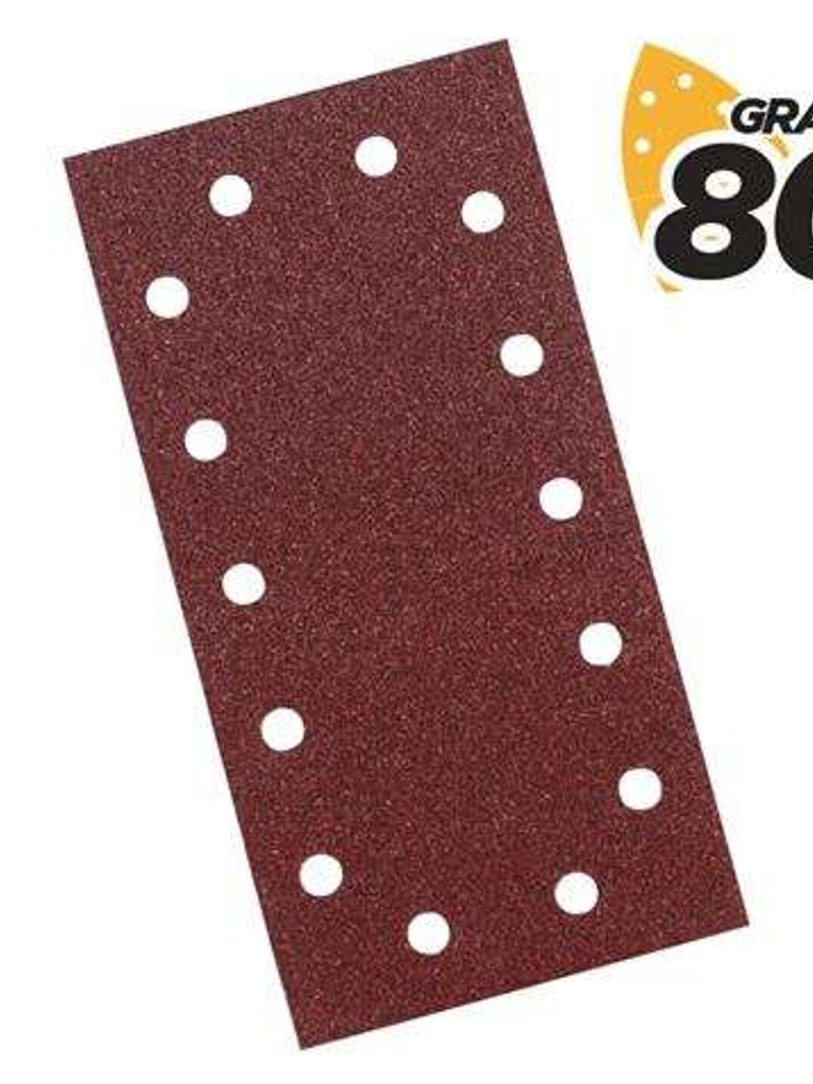 Blim Pack de 10 Lijas para Lijadora BL0123 - Grano 80 - Formato Rectangular 1