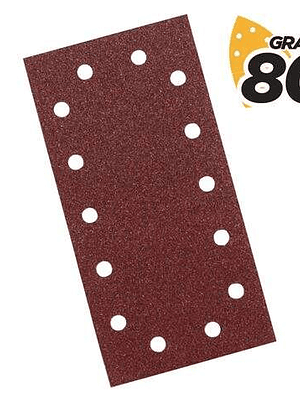Blim Pack de 10 Lijas para Lijadora BL0123 - Grano 80 - Formato Rectangular