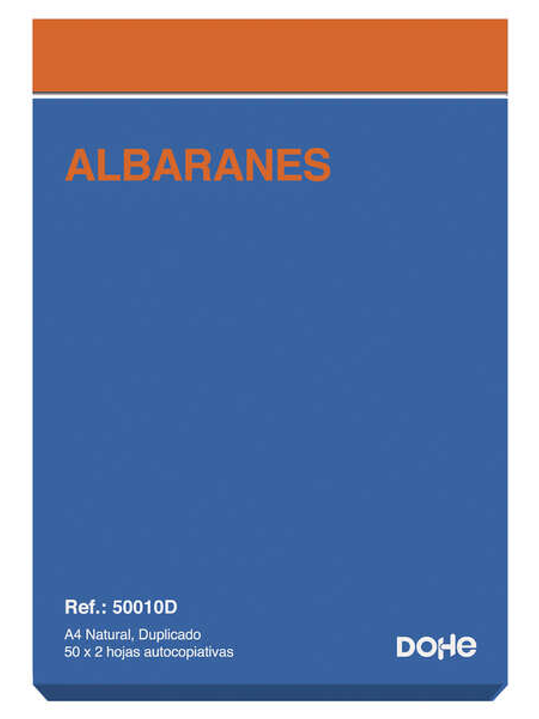 Dohe Talonario Albaranes - 100 Hojas - Papel Autocopiativo - Tamaño A4 1