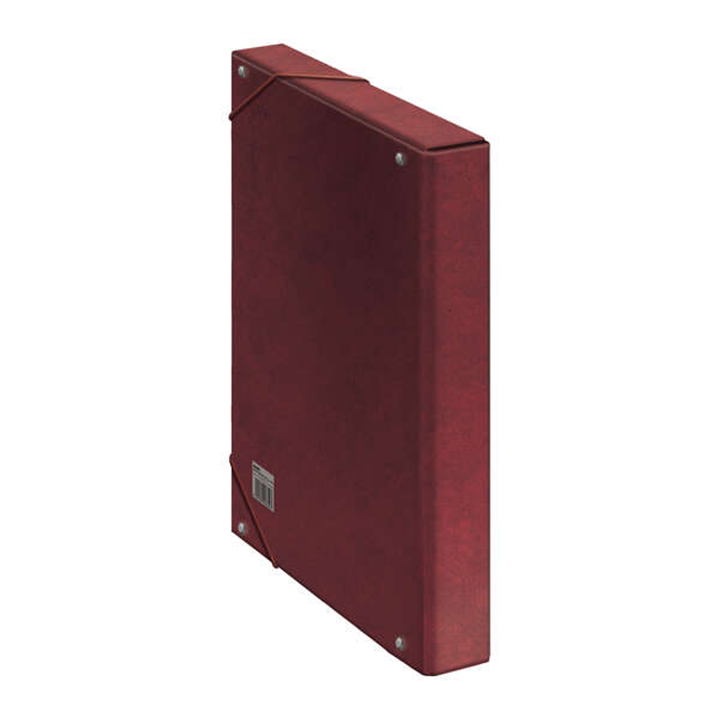 Dohe Caja para Proyectos Lomo 3cm - Carton Forrado con Papel Impreso y Plastificado - Cierre con Gomas - Color Rojo 1