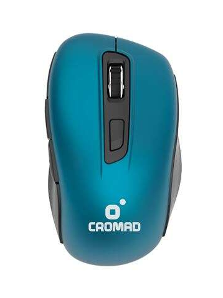 Cromad Raton Inalambrico - Hasta 10 Metros de Alcance - Incluye Mini Receptor USB - Maxima Autonomia de Bateria, Hasta 12 Meses - 3 Botones Accesibles 1