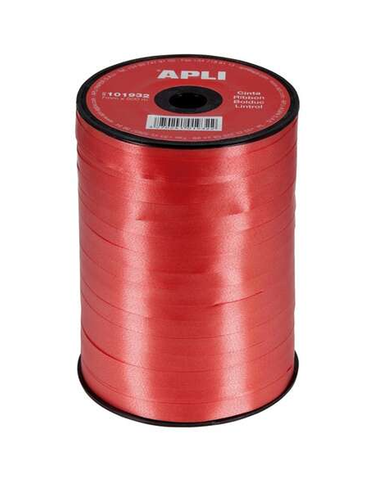 Apli Rollo de Cinta para Envolver Regalos de 7mmx400m - Color Rojo 1