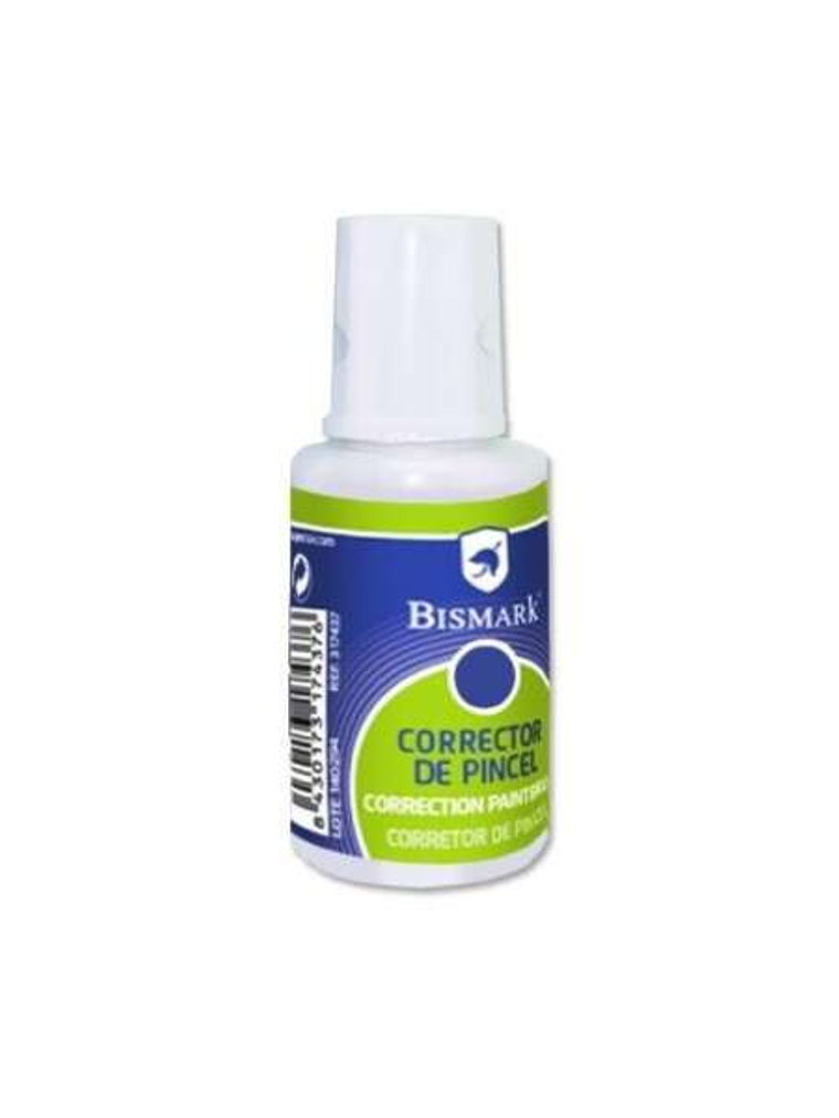 Bismark Liquido Corrector 16ml - Secado Rapido - Aplicador de Pincel - Tamaño Compacto 1
