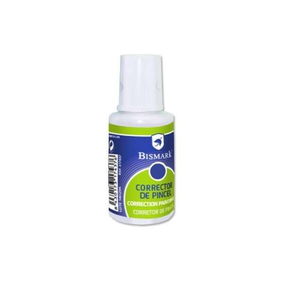 Bismark Liquido Corrector 16ml - Secado Rapido - Aplicador de Pincel - Tamaño Compacto 1